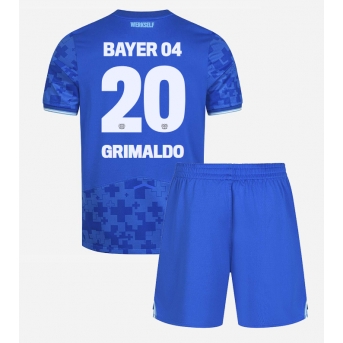 Billige Fotballdrakt Bayer Leverkusen Alejandro Grimaldo #20 Replika Tredjedraktsett Barn 2025-26 Kortermet (med bukser)
